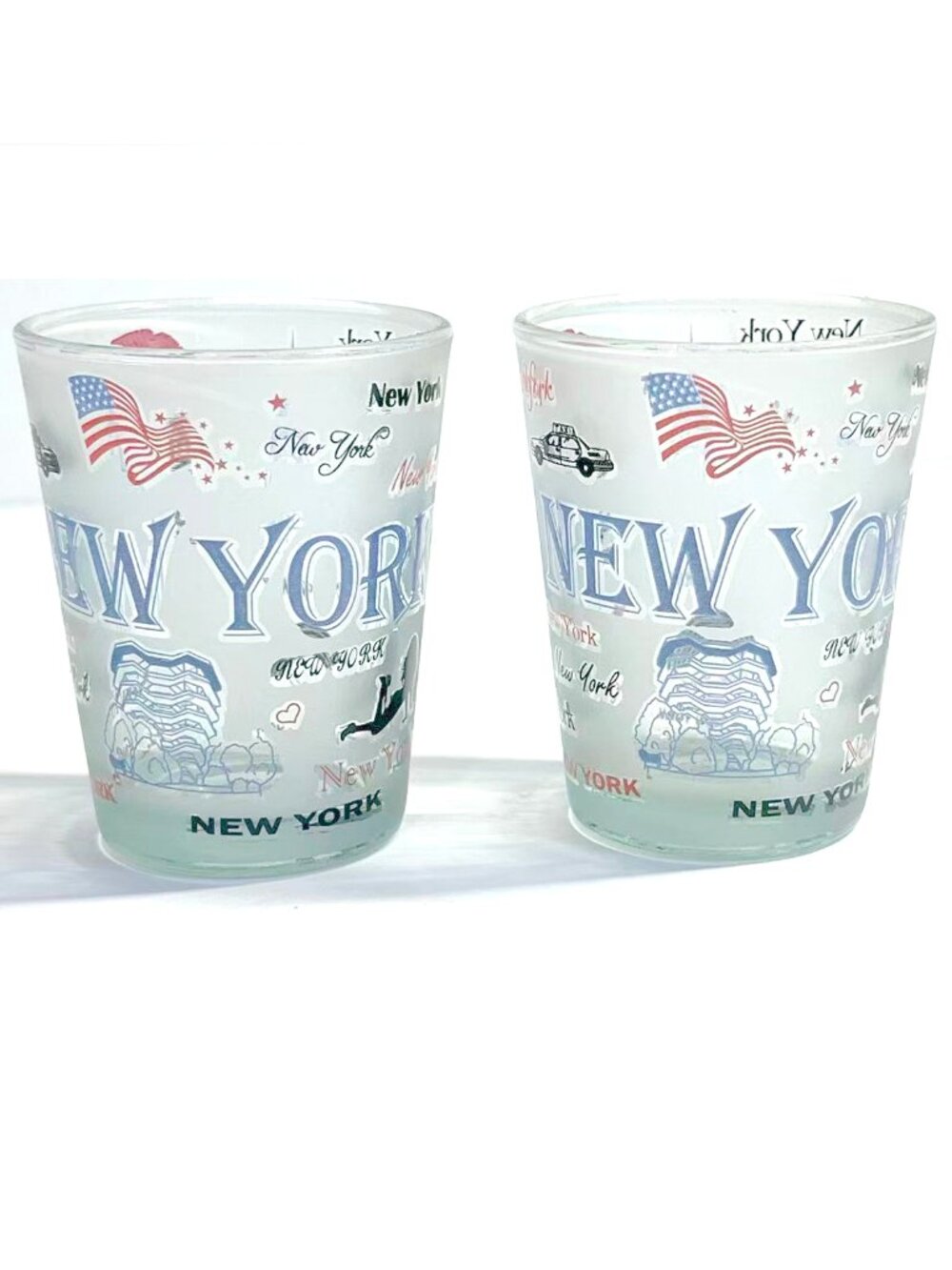 2 pcs/Set New York 2.5" Shot Glasses Collectible Souvenir Gift - New York